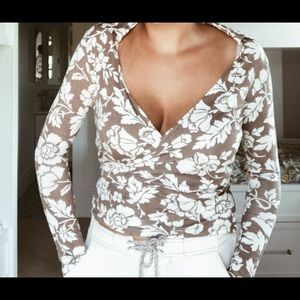 Vintage Boden Wrap Top